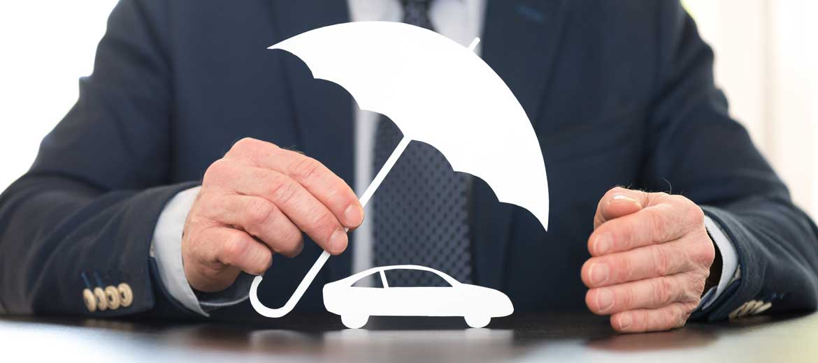 Car insurance umbrella covering car